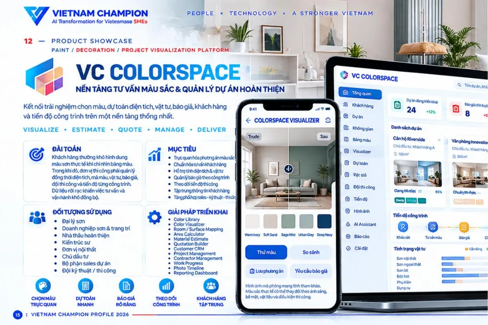 Giao diện dự án VC ColorSpace